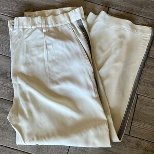 Brunello Cucinelli US 6 oversized, slouchy dress pants with beaded trim